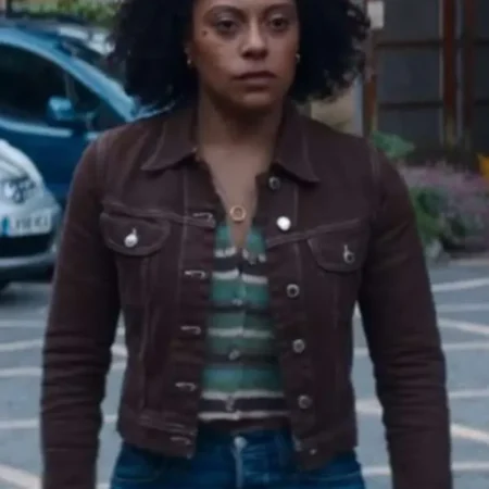 Missing You Kat Donovan Brown Cotton Jacket