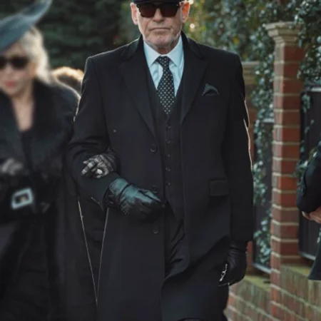 MobLand S01 Conrad Harrigan Black Coat webp