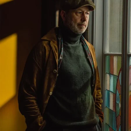 MobLand S01 Daniel Betts Suede Leather Coat Side webp