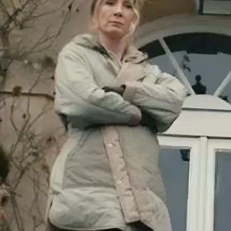 MobLand S01 Joanne Froggatt Hooded Coat Side webp