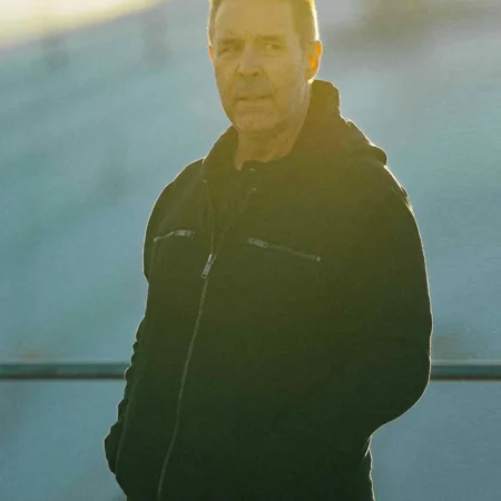 MobLand S01 Kevin Harrigan Black Hooded Jacket webp