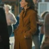 MobLand S01 Lara Pulver Brown Suede Coat Side webp