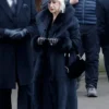 MobLand S01 Maeve Harrigan Black Fur Coat Front webp