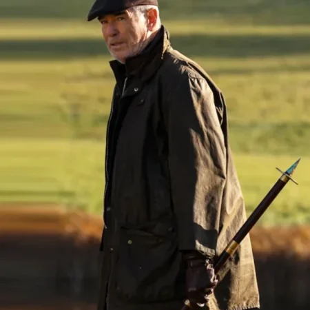 MobLand S01 Pierce Brosnan Brown Jacket 1 webp