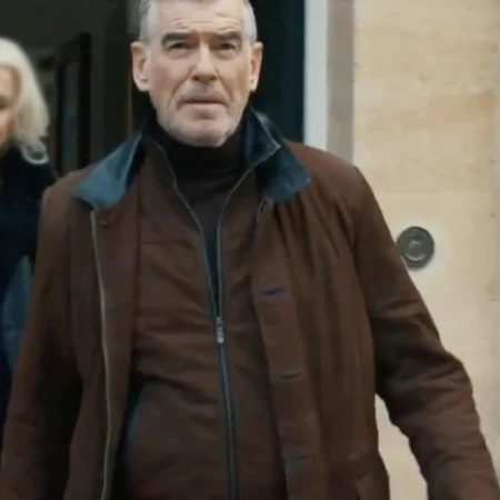MobLand S01 Pierce Brosnan Brown Jacket webp