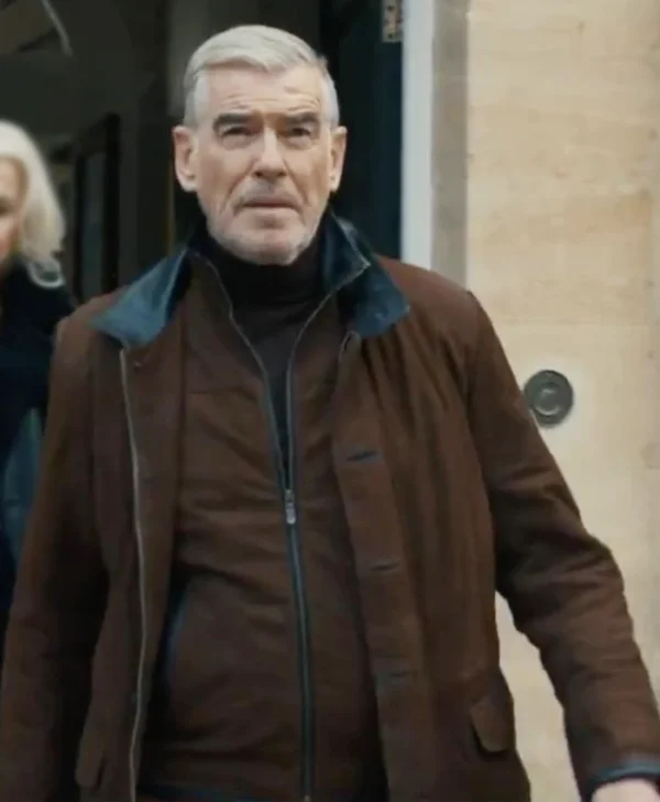 MobLand S01 Pierce Brosnan Brown Jacket webp