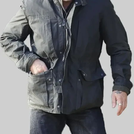 MobLand S01 Tom Hardy Black Jacket Front webp