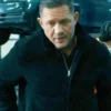 MobLand S01 Tom Hardy Black Wool Jacket Front webp
