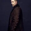 Mobland S01 Paddy Considine Brown Suede Coat Side webp