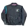 NHL Anaheim Ducks Full Zip Multi Color Leather Jacket webp