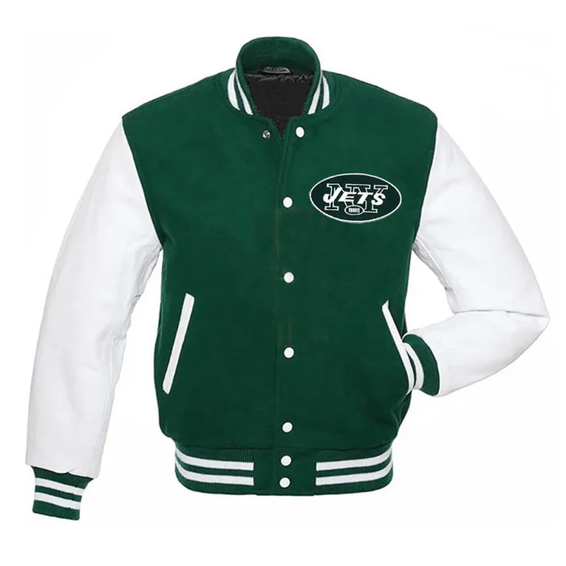 NY Jets Kevin Arnold Varsity Jacket webp