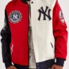 NY Yankees 27X World Series Wool Varsity Jacket webp