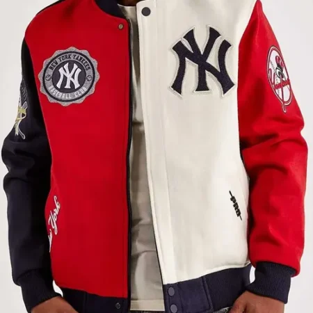 NY Yankees 27X World Series Wool Varsity Jacket webp
