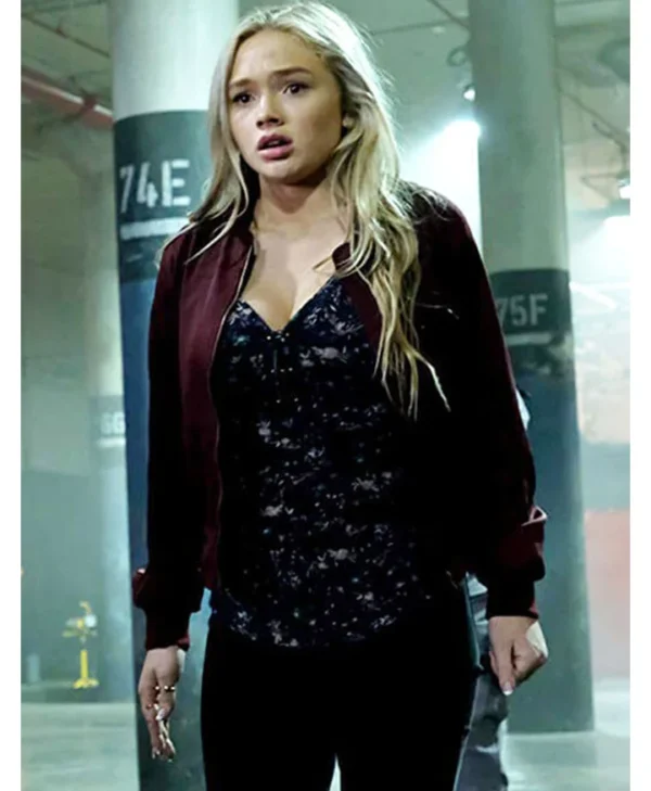 Natalie Alyn Lind The Gifted Red Bomber Jacket