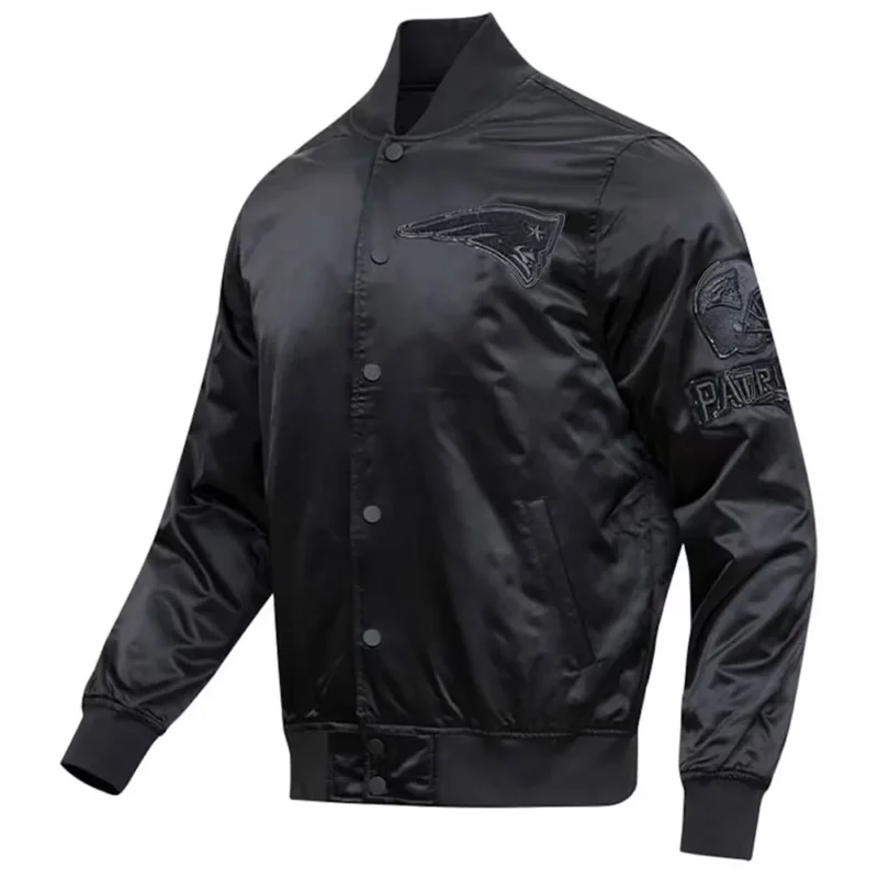 New England Patriots Black Triple Jacket webp