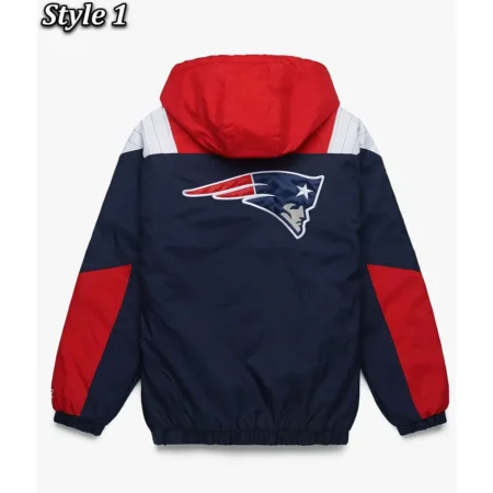 New England Patriots Pullover Jacket back webp