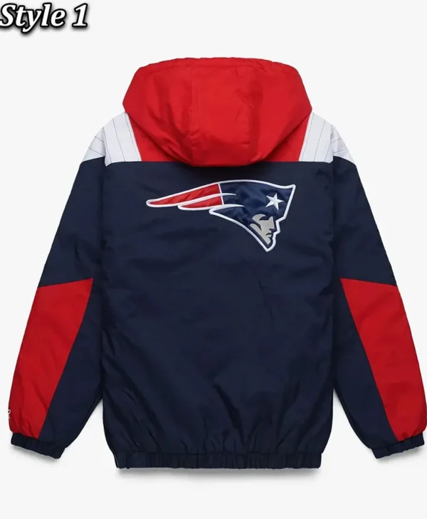 New England Patriots Pullover Jacket back webp