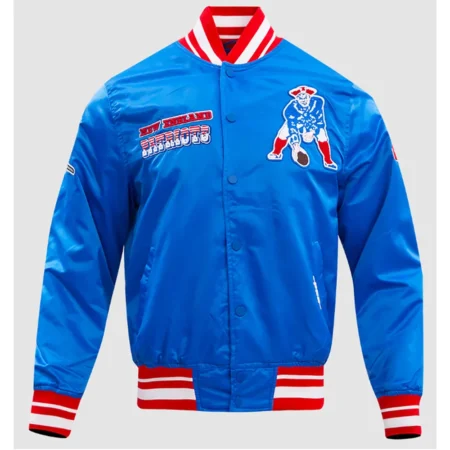 New England Patriots Retro Classic Rib Jacket webp