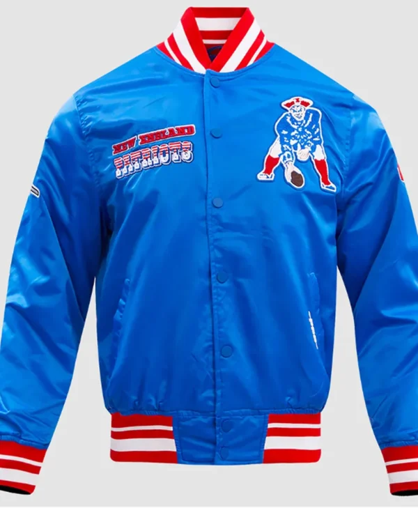 New England Patriots Retro Classic Rib Jacket webp