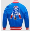 New England Patriots Retro Classic Rib Jacket back webp