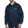 New England Patriots Retro Logo Coaches Jacket webp