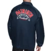 New England Patriots Retro Logo Coaches Jacket back webp