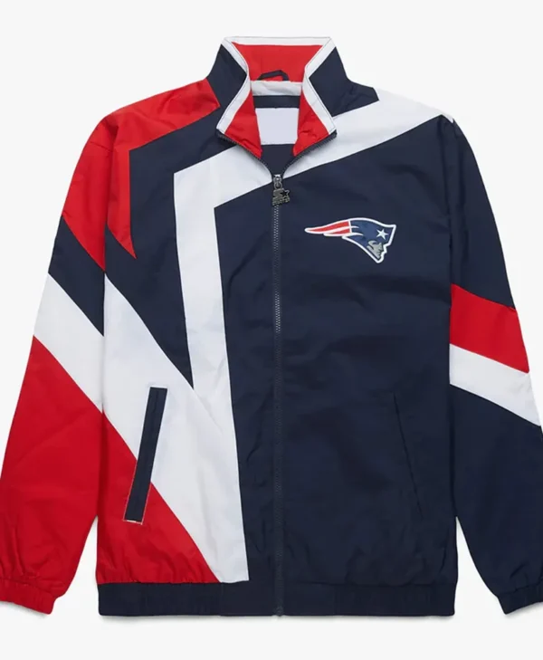New England Patriots Star Windbreaker Jacket webp