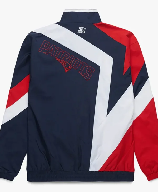 New England Patriots Star Windbreaker Jacket back webp