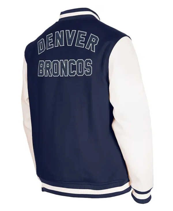 New England Patriots Third Down Varsity Jacket back webp