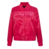 New England Patriots Triple Pink Satin Jacket webp