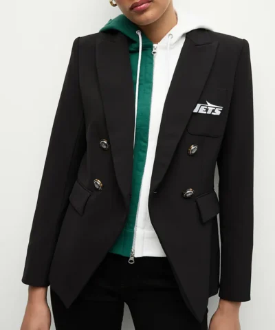 New York Jets Black Blazer Front webp