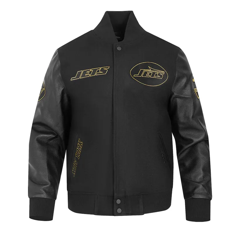 New York Jets Full Zip Black Varsity Jacket webp New York Jets Full Zip Black Varsity Jacket webp