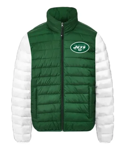 New York Jets Full Zip Puffer Jacket webp