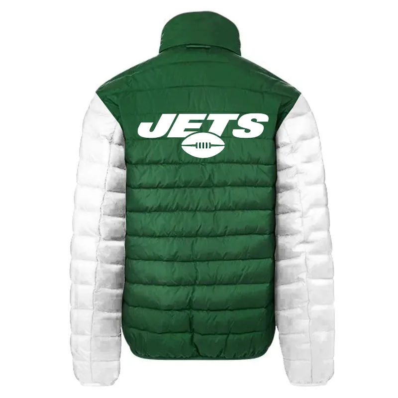 New York Jets Full Zip Puffer Jacket back webp New York Jets Full Zip Puffer Jacket back webp
