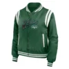 New York Jets Green Bomber Full Zip Jacket webp