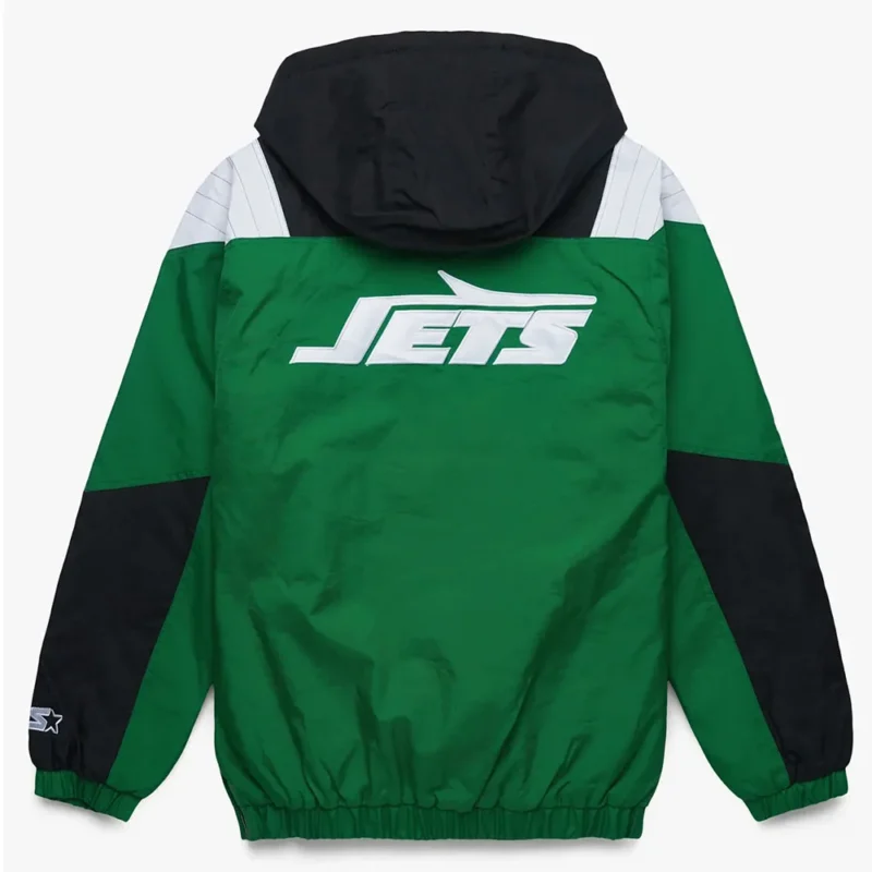 New York Jets Pullover Jacket back webp
