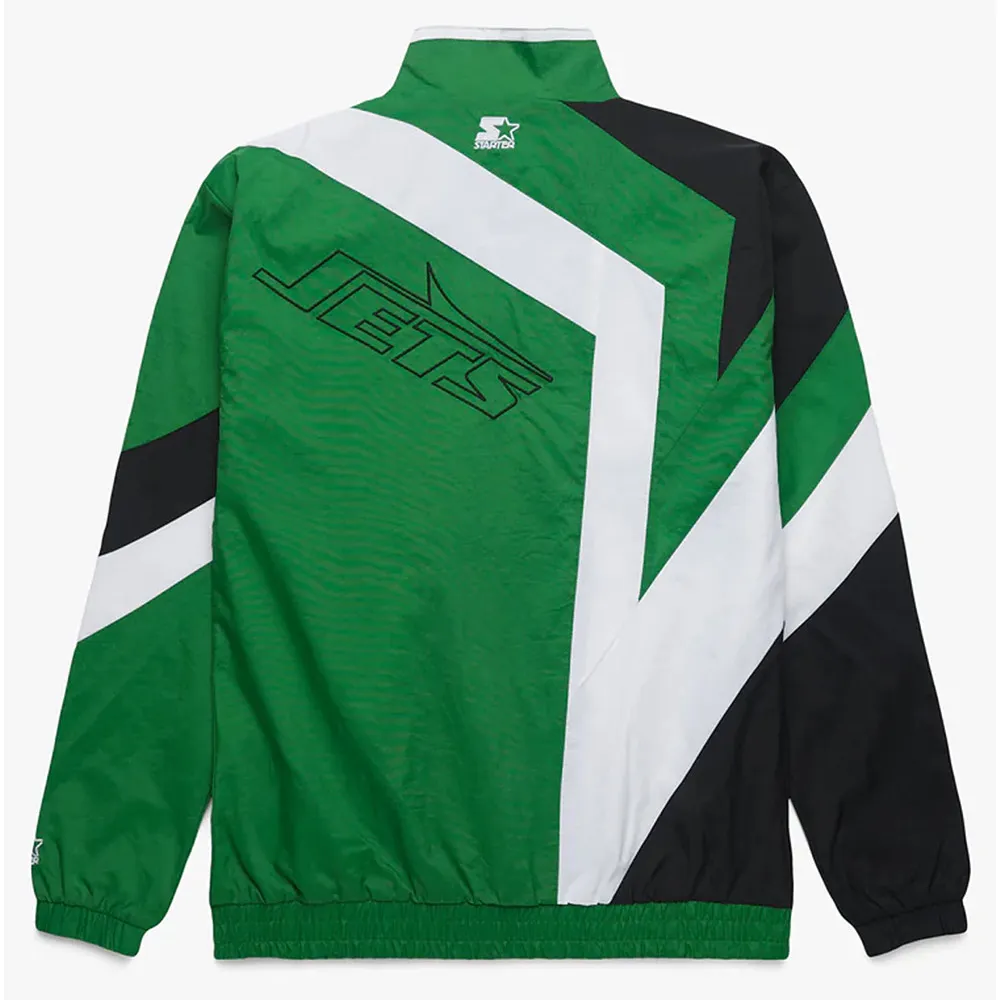 New York Jets Star Windbreaker Jacket back webp New York Jets Star Windbreaker Jacket back webp