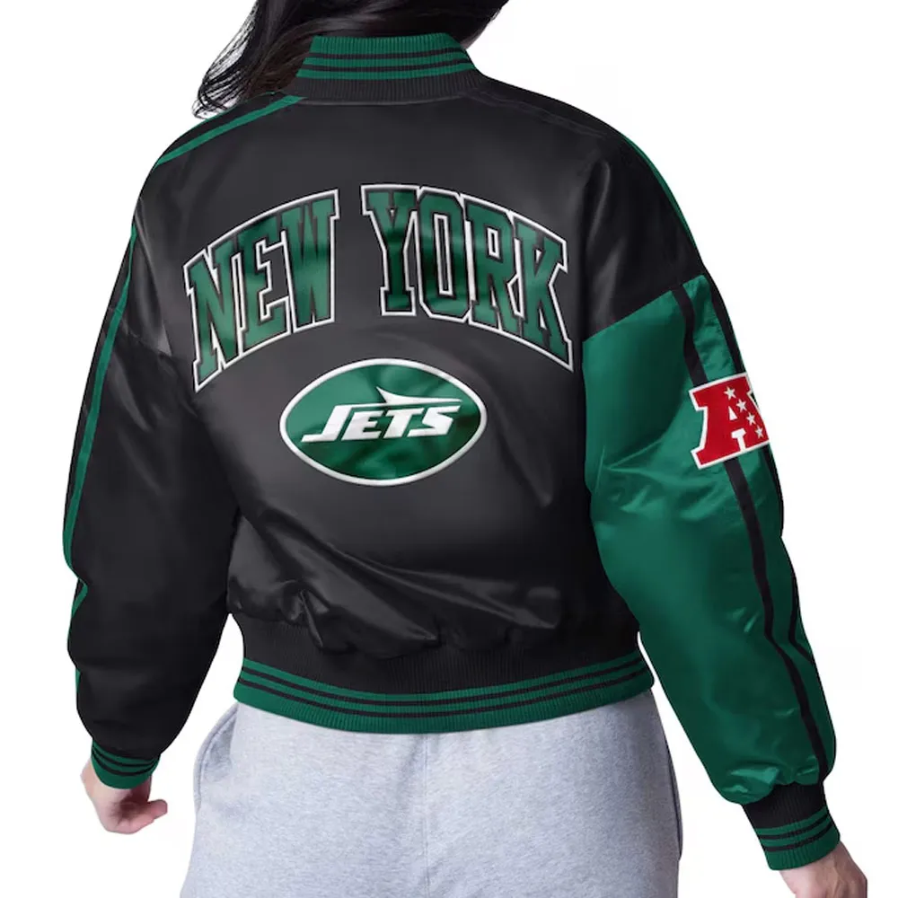 New York Jets Zone Blitz Green Black Jacket back webp New York Jets Zone Blitz Green Black Jacket back webp
