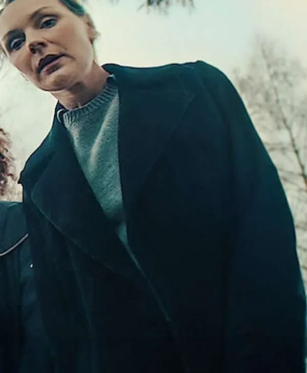 Nia Emine Missing You Black Trench Coat webp