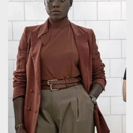 No Time to Die Nomi Double Breasted Brown Coat