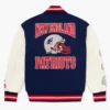 OVO New England Patriots Varsity Jacket back webp