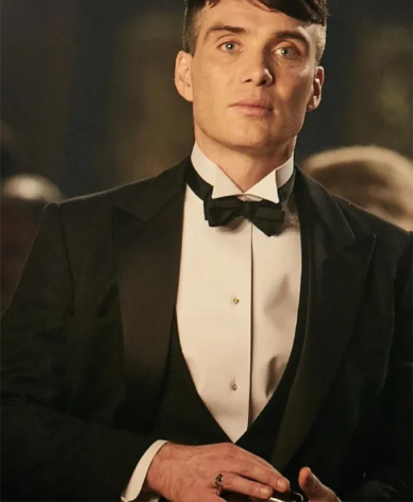 Peaky Blinders Thomas Shelby Black Tuxedo Suit right