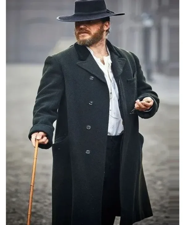 Peaky Blinders Tom Hardy Black Long Trench Coat