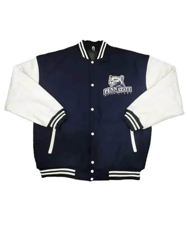 Penn State Nittany Lions Navy and White Jacket webp