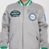 Philadelphia Eagles Heather Wool Varsity Jacket webp