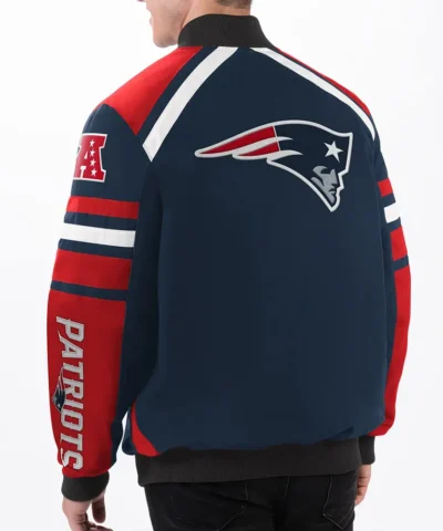 Power Forward Racing New England Patriots Jacket back webp