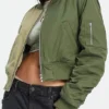 Purchase Simone Hicks All American Homecoming Green Bomber Jacket