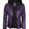 Purple Hooded Jacket webp