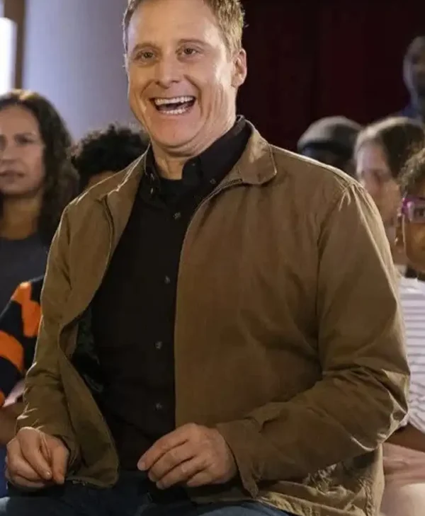 Resident Alien Harry Vanderspeigle Cotton Brown Jacket webp