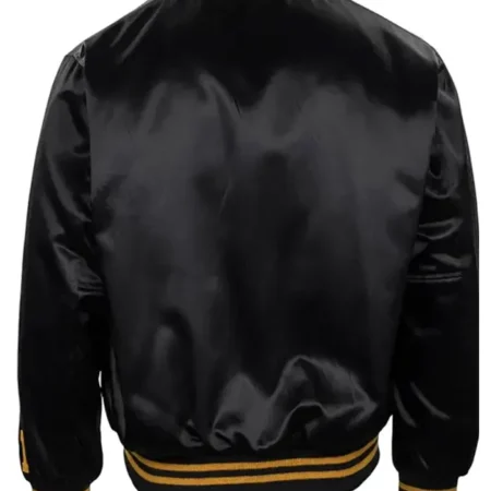Roberto Clemente 1970 Pirates Satin Bomber Jacket Back webp